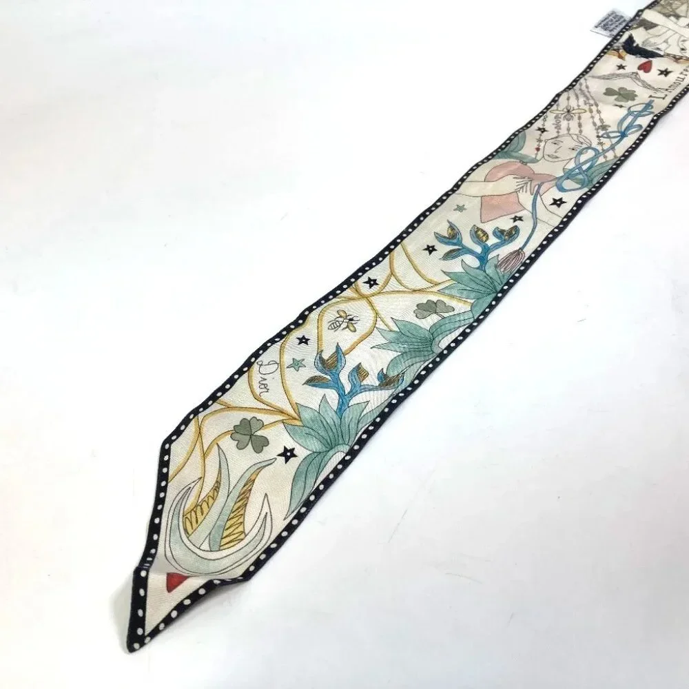 AUTHENTICITTY GUARANTEED Dior Heart pattern Mitsua BandeauScarf Scarf Multicolor